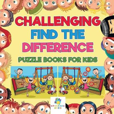 Book cover for Challenging Find the Difference Puzzle Books for Kids