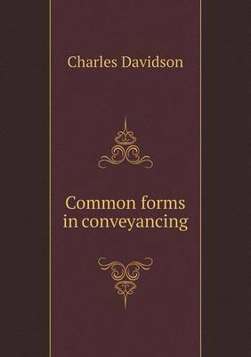 Book cover for Common forms in conveyancing