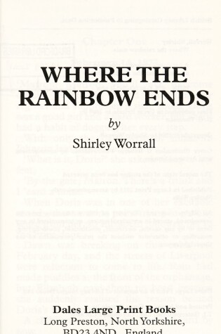 Cover of Where The Rainbow Ends