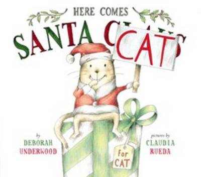 Book cover for Here Comes Santa Cat