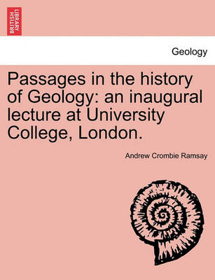 Book cover for Passages in the History of Geology