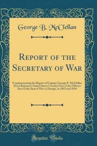 Cover of Report of the Secretary of War