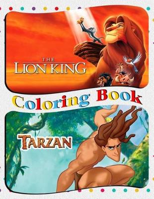 Book cover for The Lion King & Tarzan Coloring Book