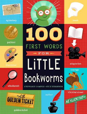 Book cover for 100 First Words for Little Bookworms