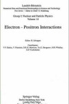 Book cover for Electron - Positron Interactions