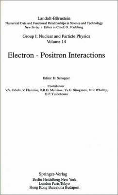 Book cover for Electron - Positron Interactions