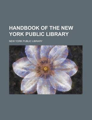 Book cover for Handbook of the New York Public Library