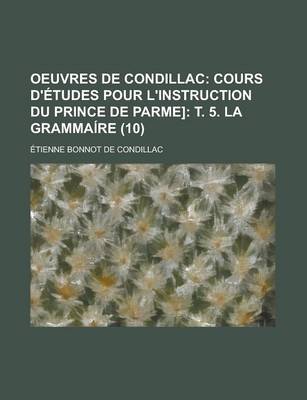 Book cover for Oeuvres de Condillac (10)