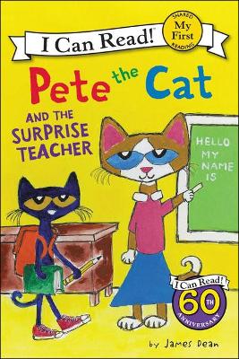 Book cover for Pete the Cat and the Surprise Teacher