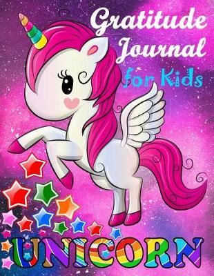 Book cover for Gratitude Journal for Kids Unicorn