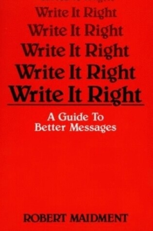 Cover of Write It Right