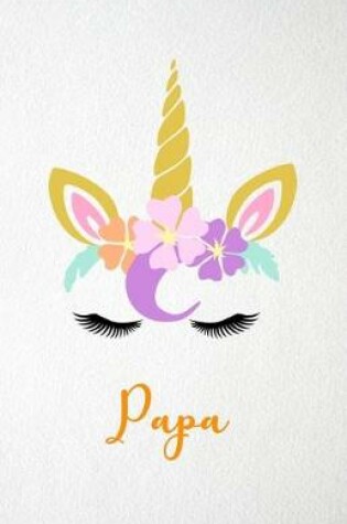 Cover of Papa A5 Lined Notebook 110 Pages