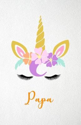 Book cover for Papa A5 Lined Notebook 110 Pages