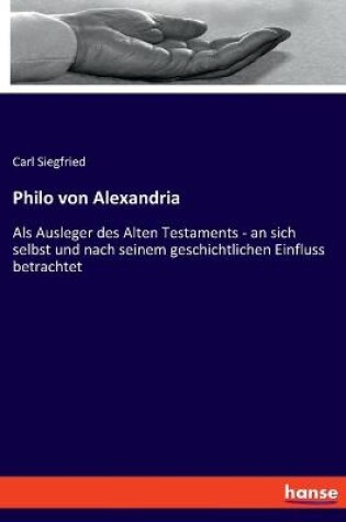 Cover of Philo von Alexandria