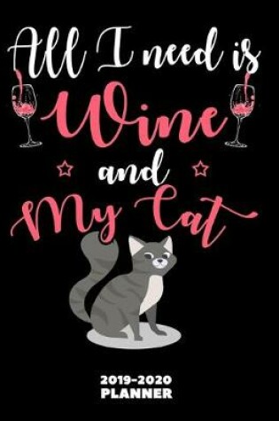 Cover of Cat Wine Organizer Book 2019-2020