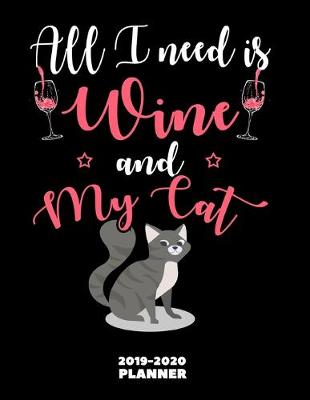 Book cover for Cat Wine Organizer Book 2019-2020