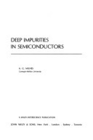 Cover of Deep Impurities in Semiconductors