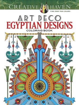 Book cover for Creative Haven Art Deco Egyptian Designs Coloring Book