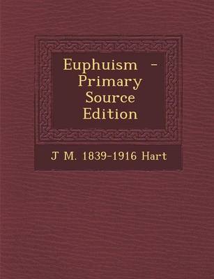 Book cover for Euphuism