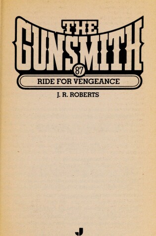 Cover of The Gunsmith 087: Ride for