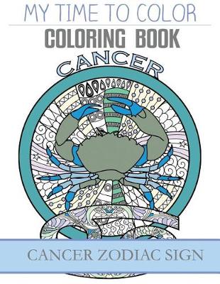 Book cover for Cancer Zodiac Sign - Adult Coloring Book