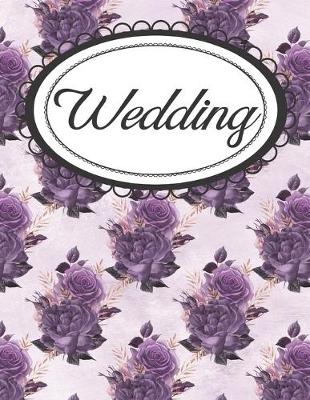 Book cover for Purple Roses Floral Wedding Planner