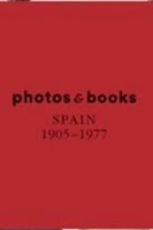 Cover of Photobooks Spain 1905-1977