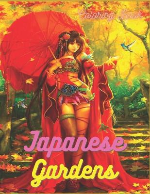 Book cover for Japanese Gardens Coloring Book