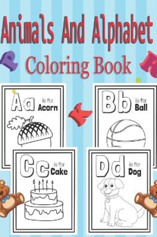 Cover of Animal And Alphabet coloring book