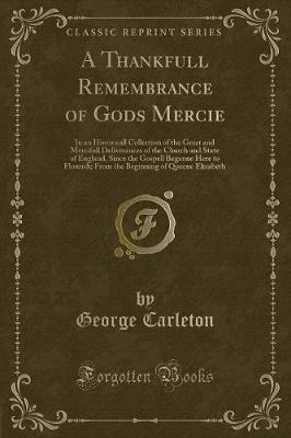 Book cover for A Thankfull Remembrance of Gods Mercie