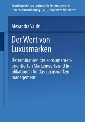 Cover of Der Wert Von Luxusmarken