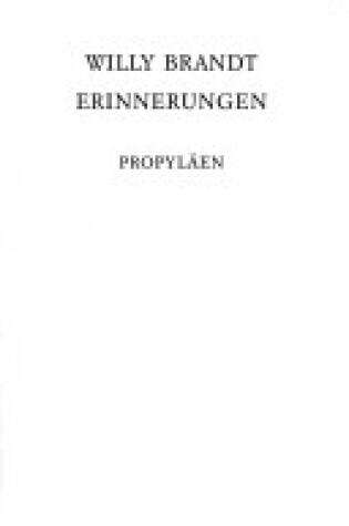 Cover of Erinherungen