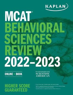 Book cover for MCAT Behavioral Sciences Review 2022-2023