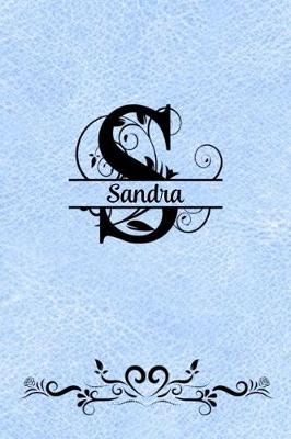 Book cover for Split Letter Personalized Name Journal - Sandra