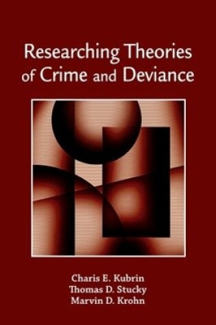 Cover of Researching Theories of Crime