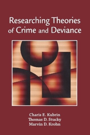 Cover of Researching Theories of Crime