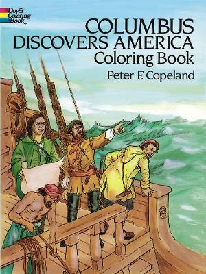 Book cover for Columbus Discovers America Coloring Book