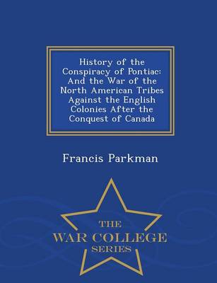 Book cover for History of the Conspiracy of Pontiac