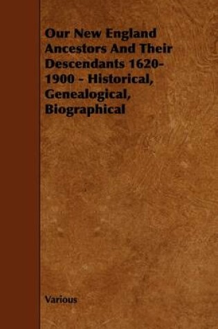 Cover of Our New England Ancestors And Their Descendants 1620-1900 - Historical, Genealogical, Biographical