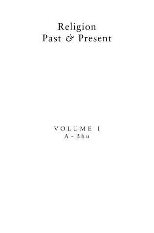 Cover of Religion Past and Present - Set volumes 1-14
