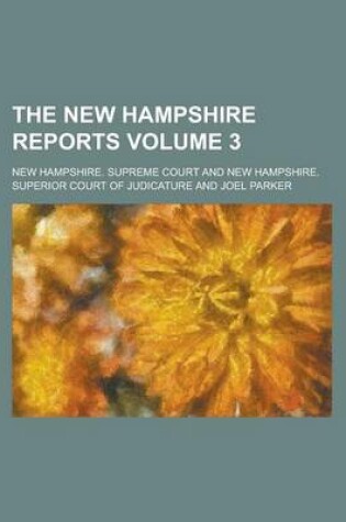 Cover of The New Hampshire Reports Volume 3