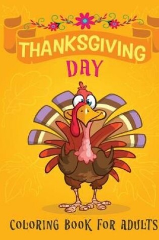 Cover of thanksgiving coloring book for adults