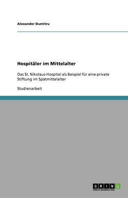 Book cover for Hospitaler im Mittelalter