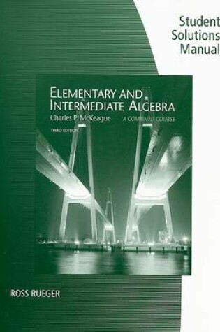 Cover of Elementary and Intermediate Algebra Student Solutions Manual