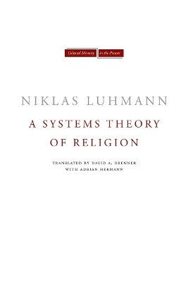 Book cover for A Systems Theory of Religion