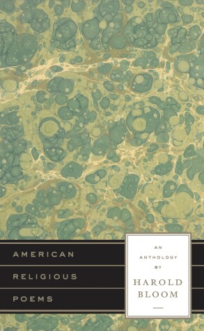 Book cover for American Religious Poems: An Anthology by Harold Bloom