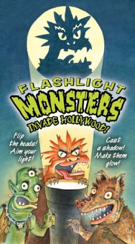 Book cover for Flashlight Monsters Invade Hollywood