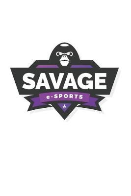 Book cover for Savage E-Sports Monkey Logo - Blank Lined Notebook