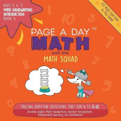 Book cover for Page a Day Math Math Handwriting Introduction Book 4