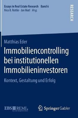 Book cover for Immobiliencontrolling bei institutionellen Immobilieninvestoren